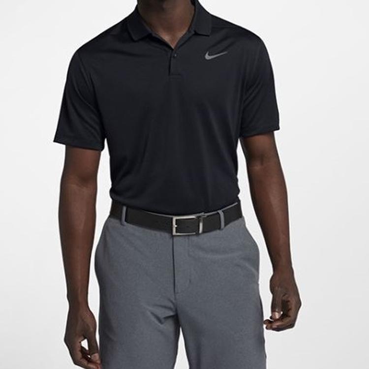 Nike Dry Victory Golf Sports Повседневная мужская футболка-поло с коротким рукавом Черная 891858-010