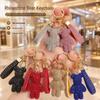 Exquisite Crystal Rhinestone Violent Bear Keychain and Bag Charm