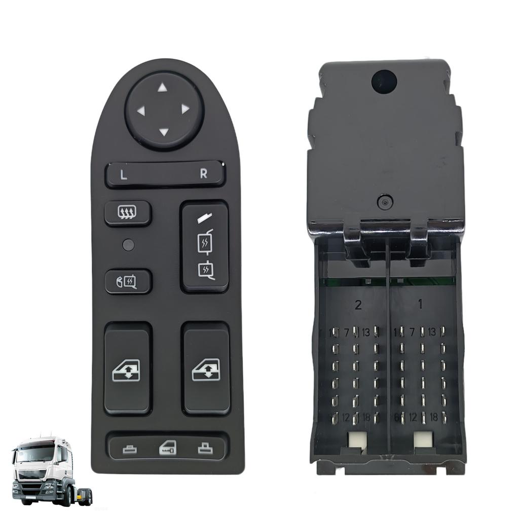 Power Master Window Switch 24V For MAN TGATGL TGM TGS TGX Truck 81258067098 81258067097 81258067029 81258067101
