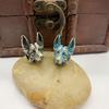 Brass Shepherd Head Keychain Pendant Designer Handmade Metal DIY Paracord Accessories for Fashion Outdoor Bag Charm