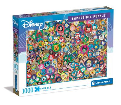 Clementoni 39830 Disney Impossible Classic Пазл на 1000 деталей, Взрослые 14-99 лет, Подарок для мужчин и женщин, Сложный пазл, Сделано в