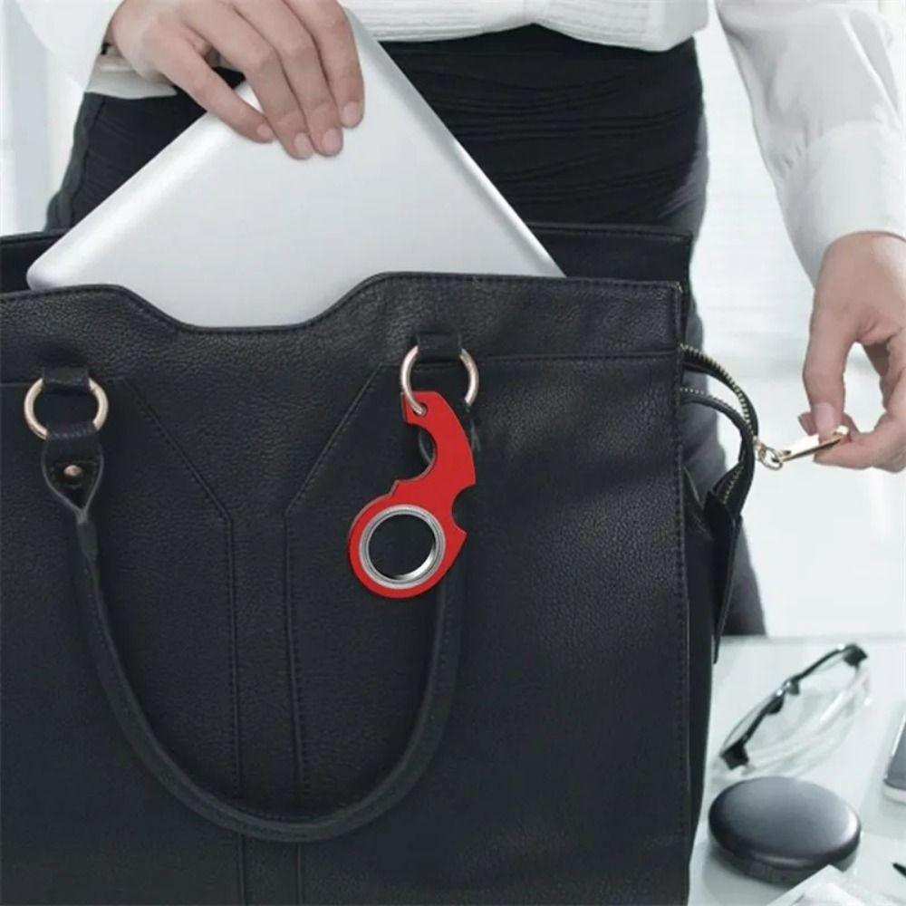 Снимите скуку Вращающееся кольцо для ключей на кончике пальца Кольцо для ключей для вращения на кончике пальца Рождественский подарок