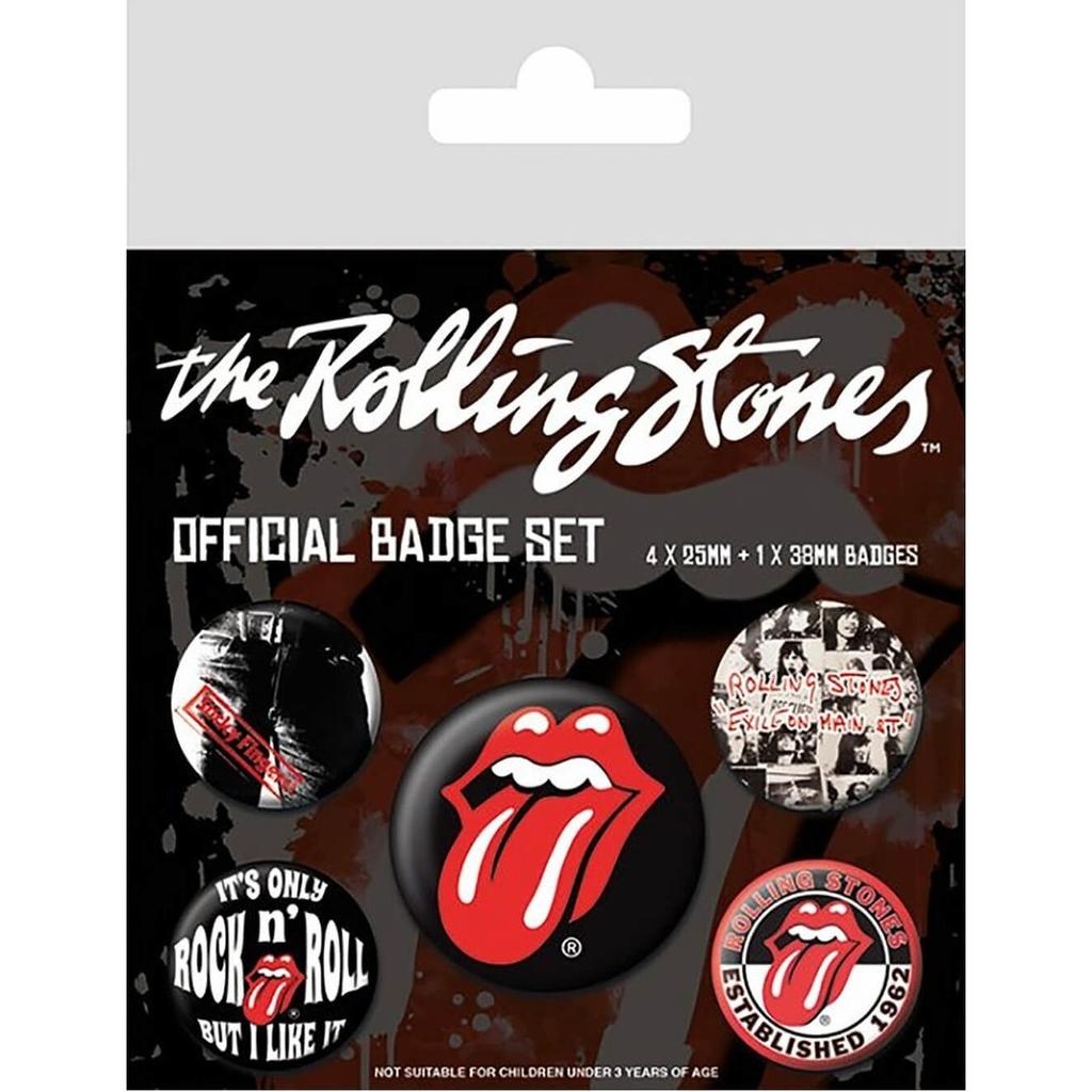 The Rolling Stones Классический набор значков (Пакет из 5)