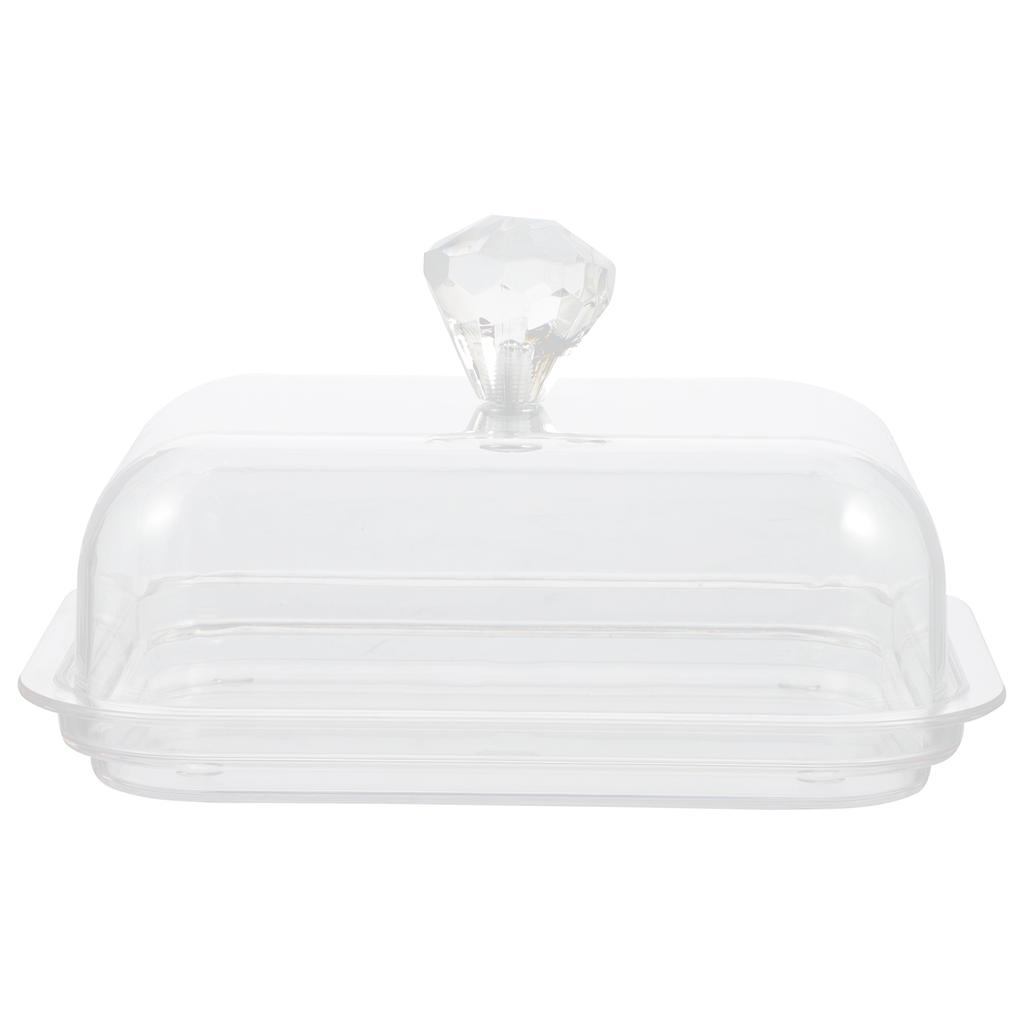 Food Containers with Lids Butter Box Dish Home Tableware Restaurant Household Cover