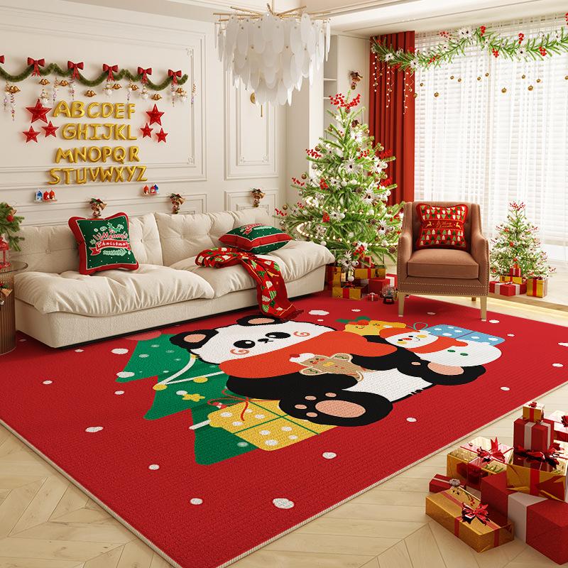 Christmas Area Rugs for Living Room Bedroom Dining Room Decoration Indoor Non Slip Washable Entryway Floor Mats Home Deco