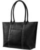 [Eredita] Men's Genuine Leather Tote Bag (Black X Black)