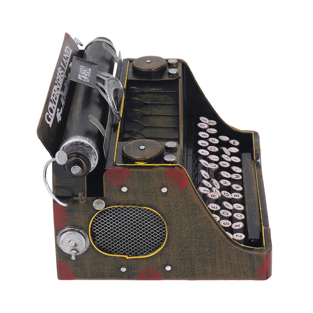 Retro Vintage Typewriter Decoration Sturdy Stylish Retro Typewriter Model Prop for Homes Living