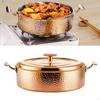 Copper Pot Easy Carrying Cooking Clean Induction Pans Chafing Dish Thickened Stockpot