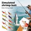 Рыболовные поддельные креветки Креветки Поддельные креветки Предварительно оснащенные рыболовные приманки - Мягкие поддельные креветки, окунь, форель, реалистичные креветки, раки, свимбейт