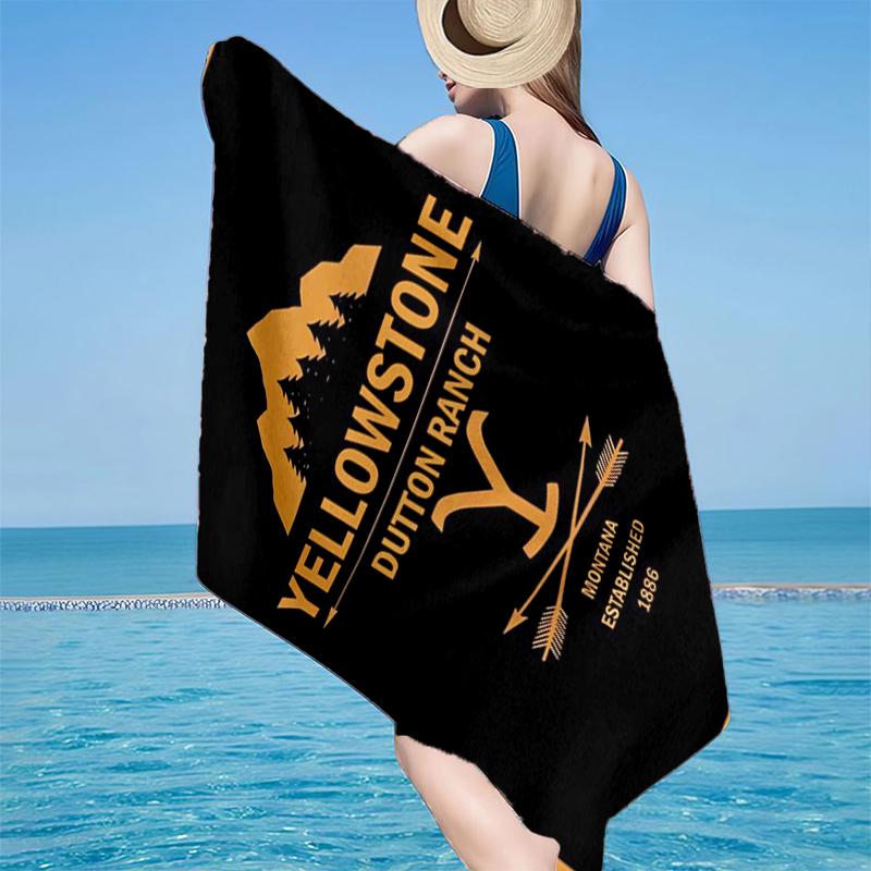 Western Adventure Romance Beach Towel, Super Soft Microfiber, Gift for Her/Him, Birthday, for Pool, Beach, Travel, Home Decor Fan gifts
