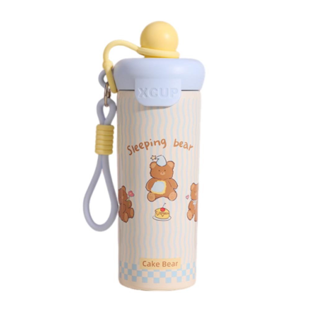 Cute Thermos Bottle 600ml Cold Beverages Cups Durable Vacuum Flask  Travel