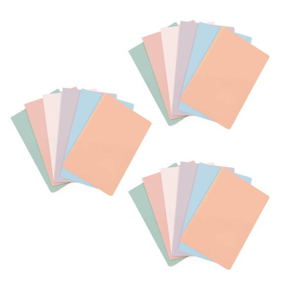 Slot Folders Macaron Color Plastic Double Pocket Heavy-Duty Business Card Slot Organizer Lightweight Sturdy File Folders