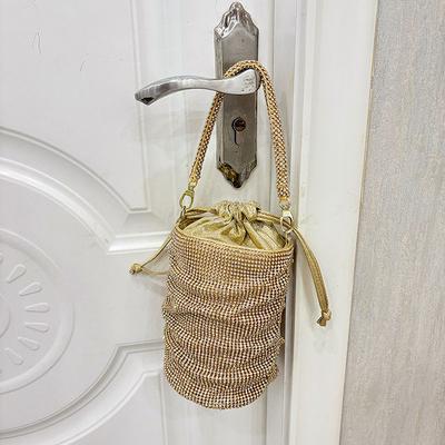 Сумки дизайнерские со стразами женские сумки блестящие вечерние кошельки серебристая сетка с кристаллами сумка