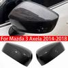 Для Mazda 3 Axela 2014- Автомобильное Зеркало Заднего Вида Боковое Зеркало Крышка Колпачок Крыла Наклейка на Кузов Отделка Дверной Карты Корпус Под карбон