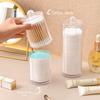 European Creative Transparent Cosmetic Cotton Storage Box with Lid