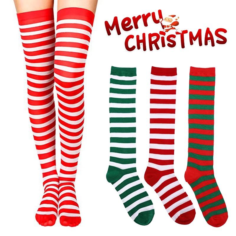 Colourful Polyester-spandex Knee Socks For Kids Women
