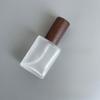 Портативный стеклянный флакон для духов с деревянной крышкой, варианты 5 мл и 10 мл