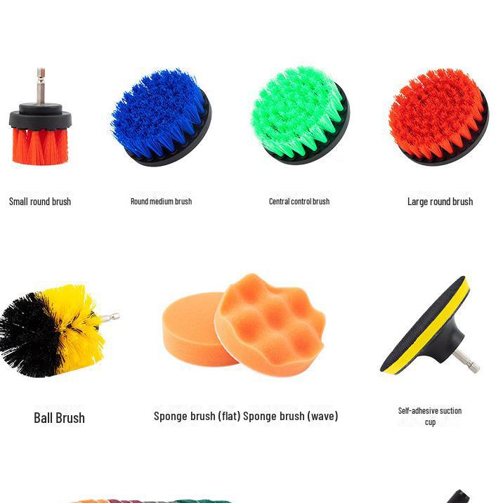 Насадка-щетка для чистки электродрели — многофункциональная бытовая губка для чистки пластика без мертвых углов.