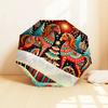 Christmas Horse Ornament with Festive Patterns - Perfect for Automatic Opening Umbrellas, Portable Folding Design, 8-Bone Iron Frame Outdoor