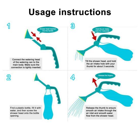 Крышка для бутылки с длинным носиком, лейка, пульверизатор, душ