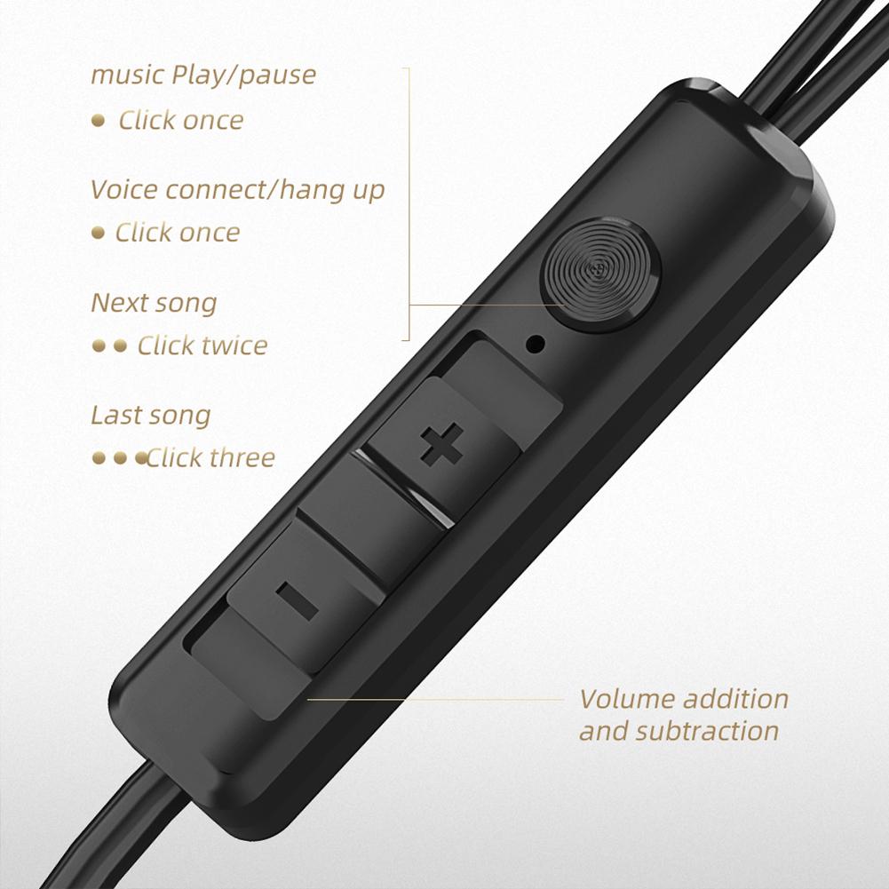 Wired Remote Control Earphones With Microphone Ergonomic Earphone Noise Cancelling PET Diaphragm for PC Computer PS4 PS5