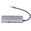 Type C Docking Station Aluminium Alloy USB 3.0 RJ45 Multi Port Docking Station for Windows 6 In 1