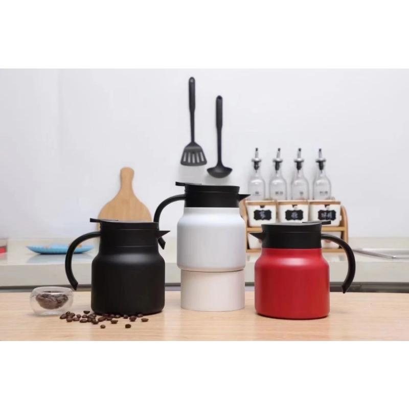 1L Insulation Kettle Bottle Water Stainless Steel Rustproof for Coffee Tea Milk Beverage Thermal Pot Thermos Leakproof