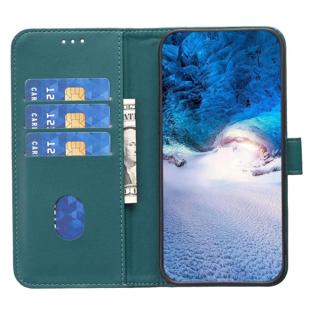 Flip case for Samsung Galaxy S23 FE, BINFEN Wallet, green + 9H glass