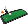 Tabata Golf Large Head Puncher Practice Mat with Permanent Height Spare Golf Practice Mat GV0268 Tee, 5-Level Adjustment, Arm,