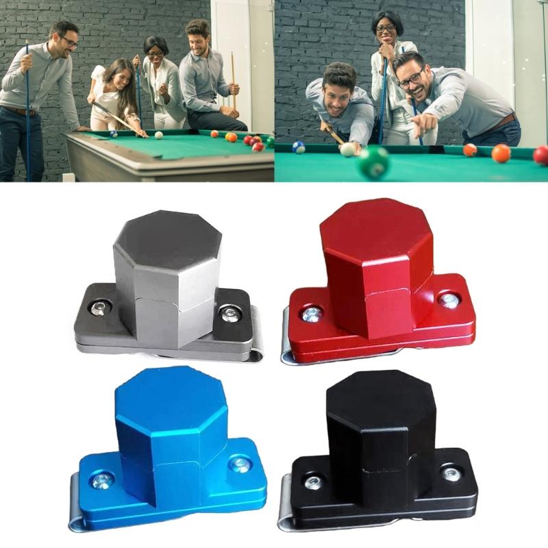 Держатель для мела для бассейна Магнитный держатель для мела для бильярдного кия с алюминиевой клипсой для ремня