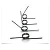 5PCS 65Mn Steel Helical Torsion Spring V-Shaped Helicaltorsio Ring Wire Diameter 0.7mm Angle 60/90/120/180 Degrees
