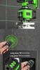 Green Light Laser 8/12/16 High-Precision Infrared Level for Walls/Floors