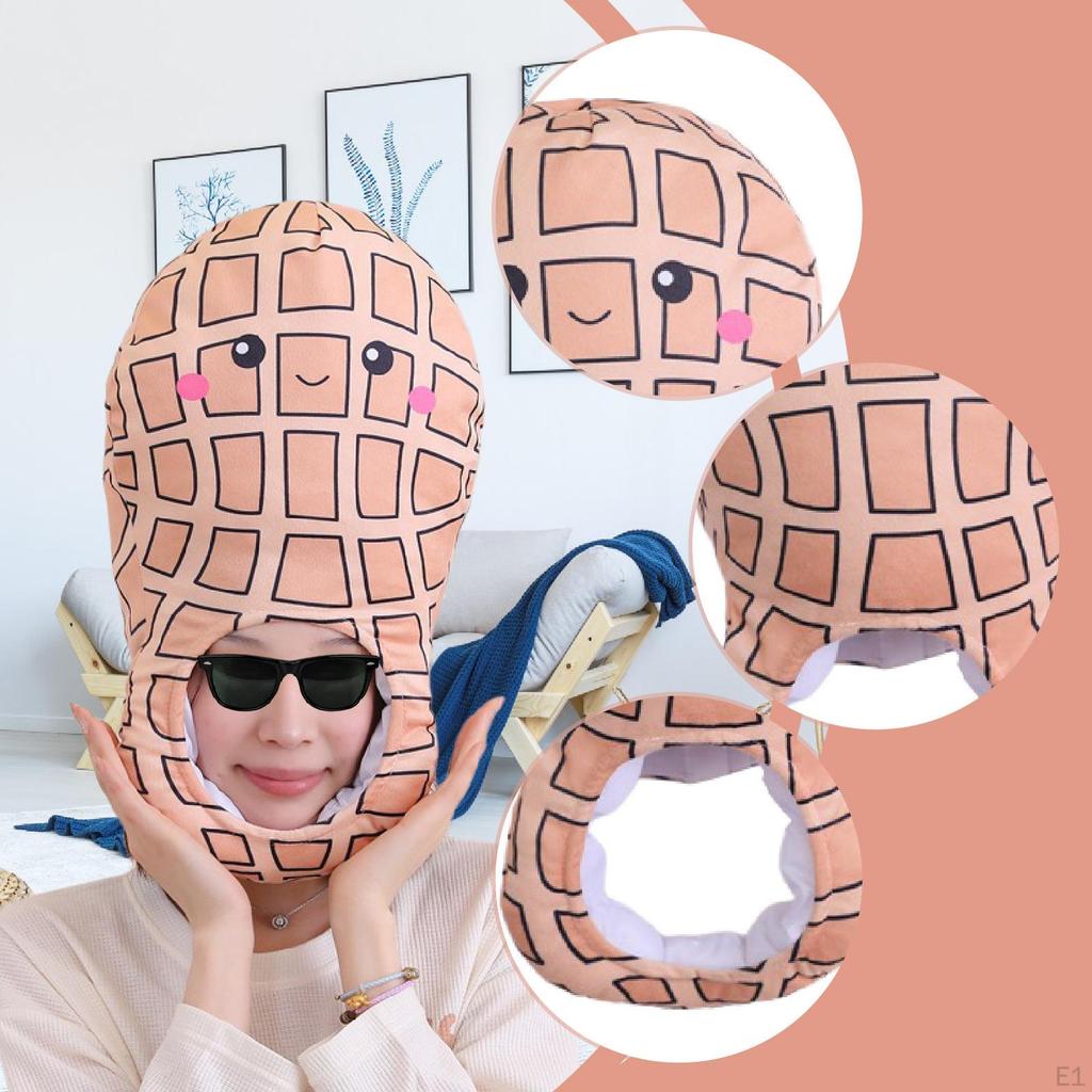 Peanut Hat Costume Decor Funny Headwear for Warm Dress Up Bar Christmas Party