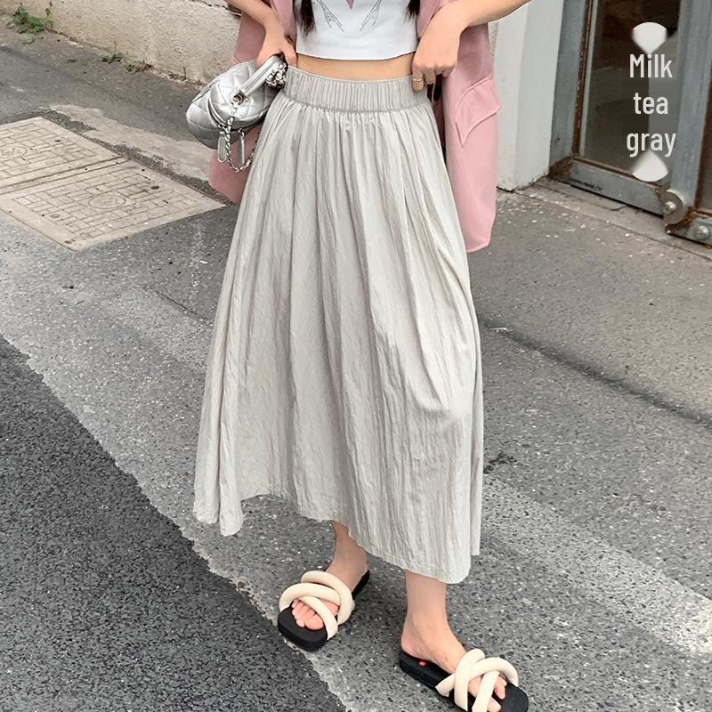 Женская юбка А-силуэта в стиле ретро выше колена - французский стиль, лето 2024 г.