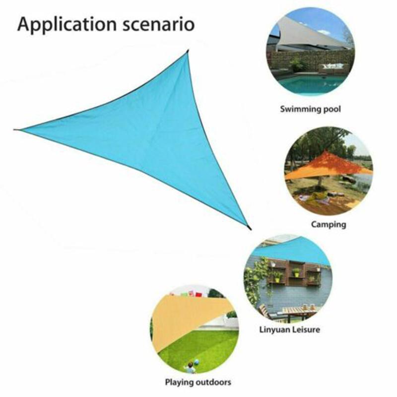 Уличный солнцезащитный козырек, легкий складной, водонепроницаемый, анти-УФ, тент для патио, навес, треугольный чехол