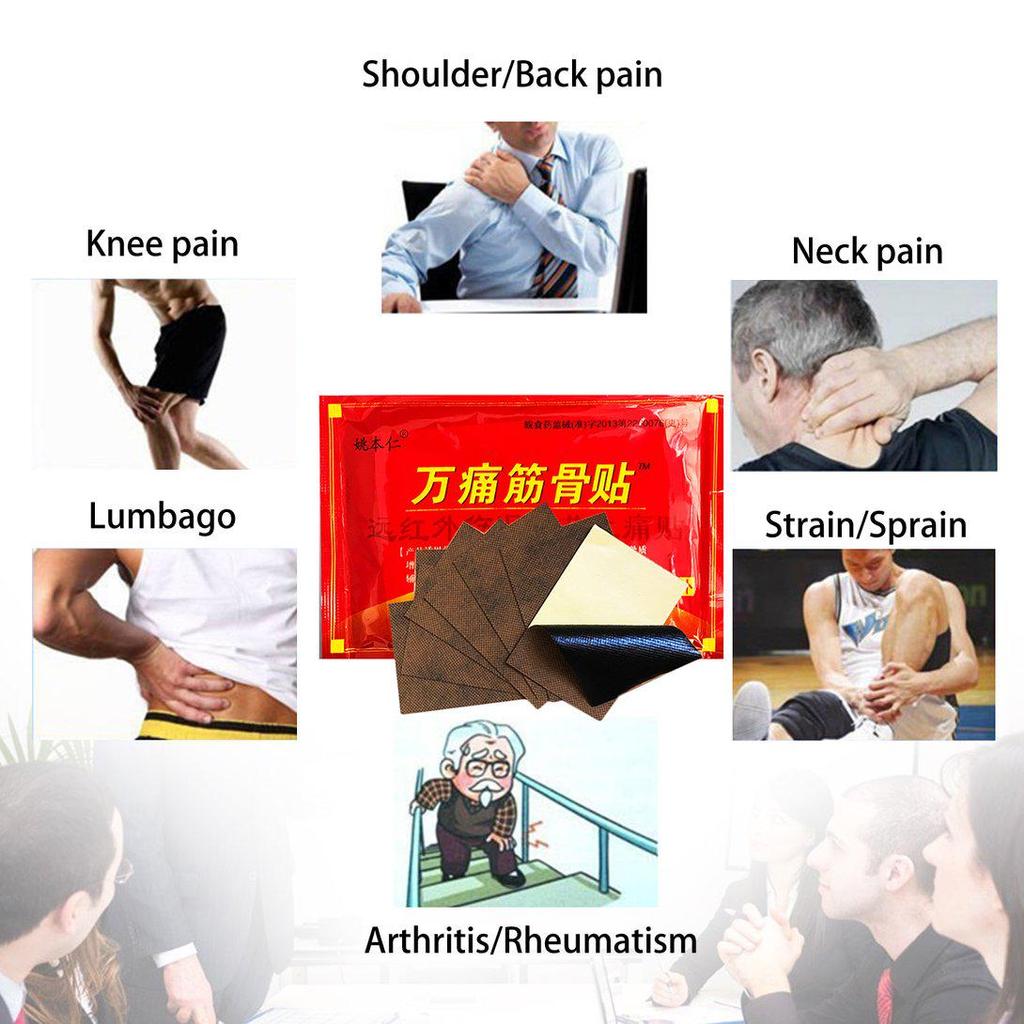 8pcs Pain Relief Patch Plaster Treat Cervical Back Pain Joint Pain Joints