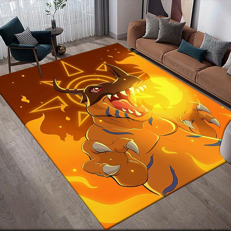 Digimon Agumon Area Rug, Digimon Fan Cozy Carpet, Perfect Gift.chl