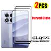 2 Pcs Full Screen Cover Curved Glass For Redmi Note 14 Pro+ Plus Screen Protector Redmi Note 13 14 Note 14 Pro 4G 5G POCO X7 14C 13C Tempered Glass