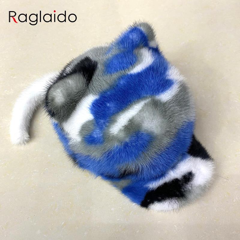 Новые женские шапки с ушками из натурального норкового меха, роскошные теплые шапки с полями, женские зимние шапки с хвостом из натурального меха