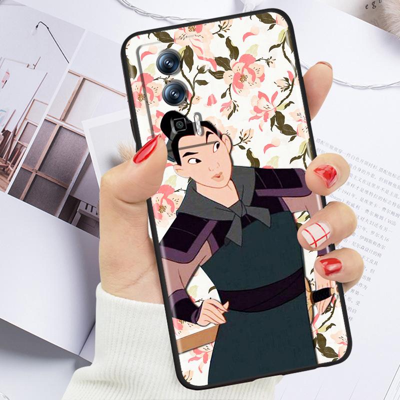 Аниме Девушка Мулан Крутой Чехол Для Телефона Xiaomi Redmi 9A 9C 9AT 10C 9 9T 10 12C 13C 8 12 K60 A1 K50 K40 5G Черный