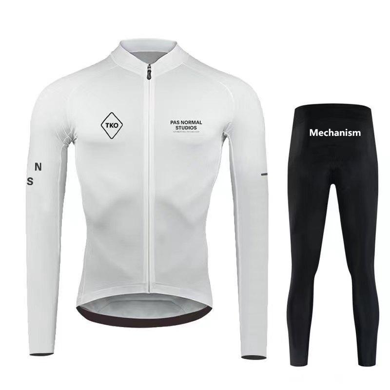 Long Sleeve Cycling Suit Bicycle Mountain Bike Road Bike Quick Drying Breathable Double Arrow Cushion Riding Equipment