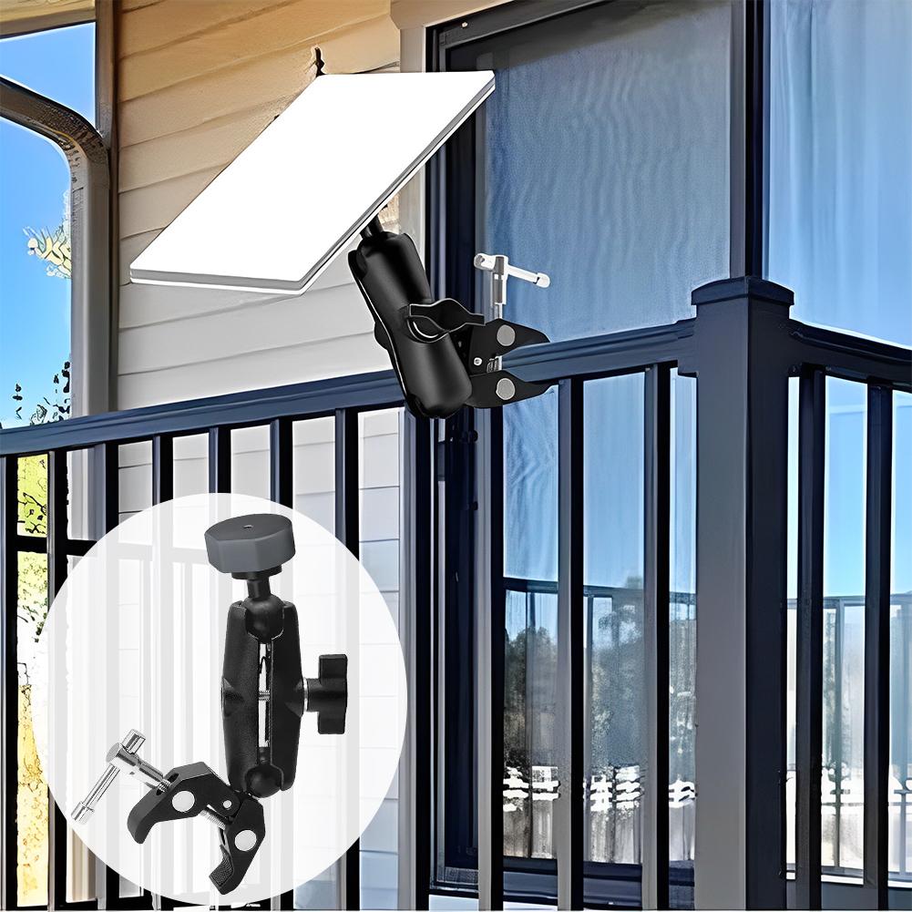 Для Starlink Mini Монтаж на шесте Регулируемый зажимной монтаж Монтаж на крыше для лестниц автодома Багажник на крышу Балкон