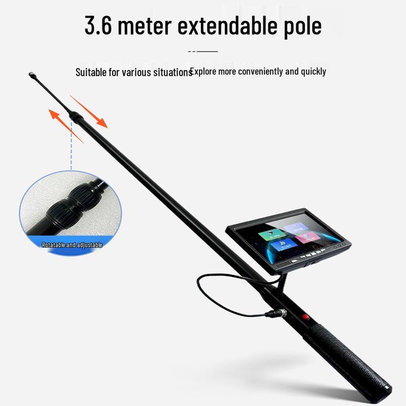 HD Car Undercarriage Inspection Mirror & Handheld Snake Eye Camera for Earthquake Fire Rescue & Life Detection