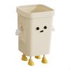 Creative Open Top Trash Can, Cartoon Sturdy Multifunctional Cute Can for Dormitory,