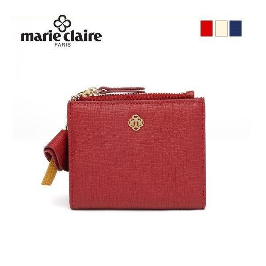 Mari eclaire [BEST] 100% natural cowhide women's casual pretty ultra-slim half-wallet