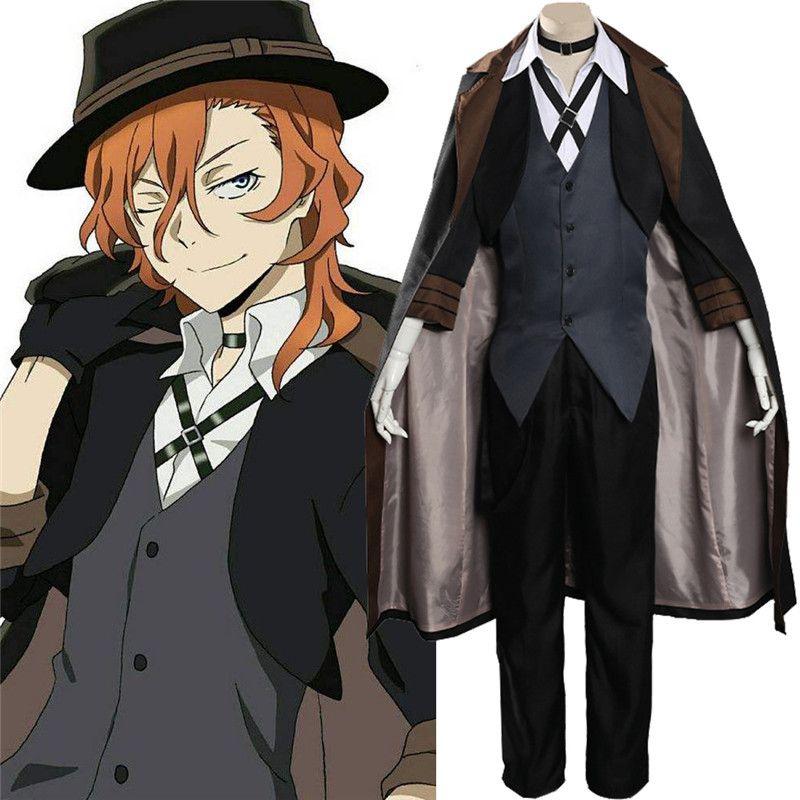 Костюм для косплея Bungo Stray Dogs Накахара Чуя Стильный детективный наряд в стиле Средневековья