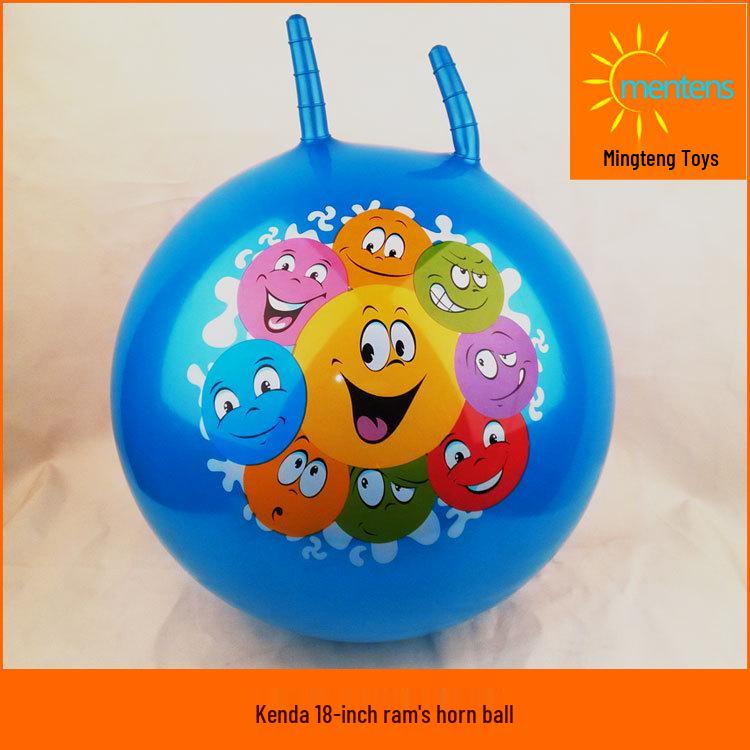 Kenda 18" Thickened Children's Horn Ball - Inflatable Rubber for Kindergarten, 45cm