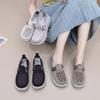 Туфли женские 2025 ****** и осенние новые старые ******* тканевые туфли с подошвой s**t, легкие подошвы, одна педаль, платформа повседневные женские одинарные туфли