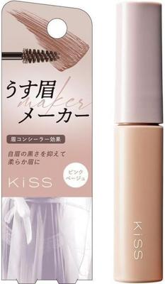 Kiss тонкий карандаш для бровей 01 розово-бежевый