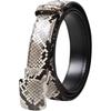 Wrapped Width X Total Length Made In Japan Belt, Nishikihebi, Diamond, Python, Leather, Buckle, 3.5cm 115cm, Adjustable, Snakeskin,